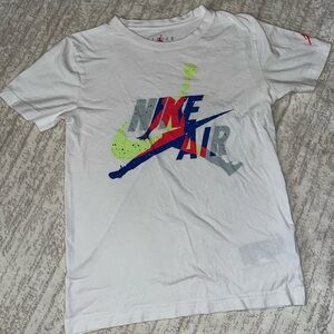 Jordan White Tee with Vibrant Graphic